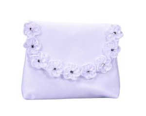 Torebka Komunijna dla Dziewczynki Ozdobna z Kryształkiem