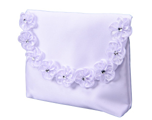 Torebka Komunijna dla Dziewczynki Ozdobna z Kryształkiem