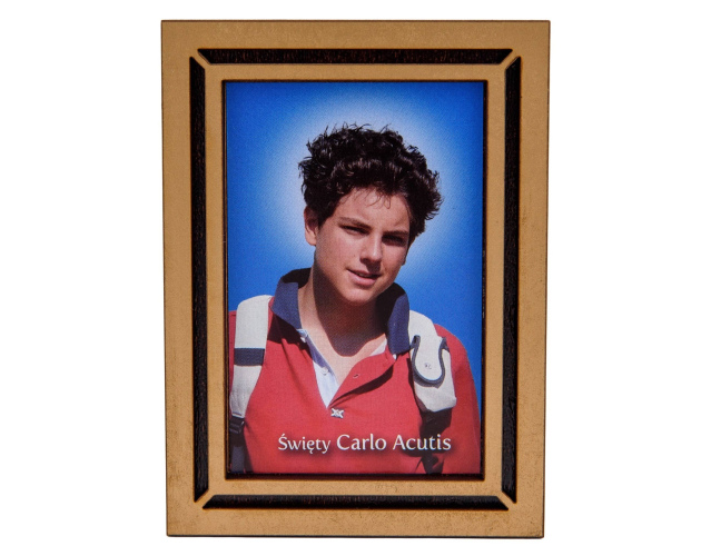 Obrazek Carlo Acutis Mały z podstawką