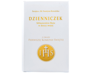 Dzienniczek świętej Siostry Faustyny Biały na Komunię