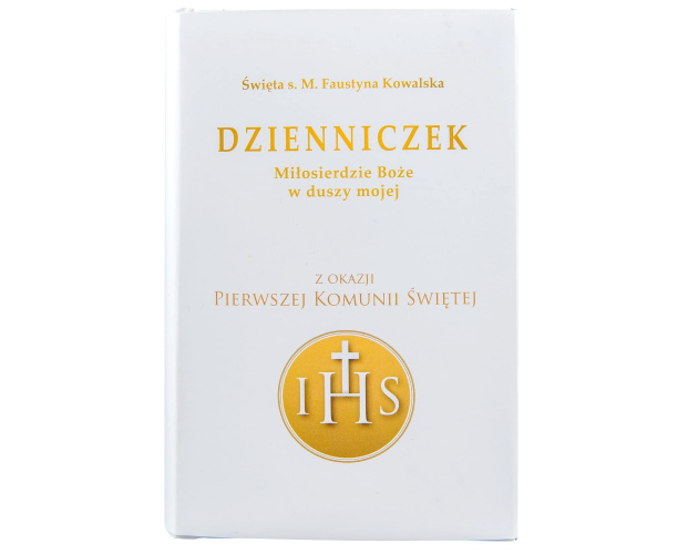 Dzienniczek świętej Siostry Faustyny Biały na Komunię