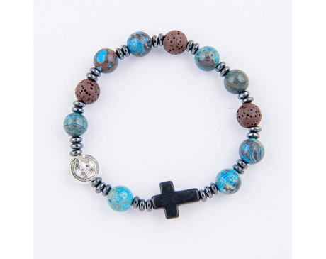 Bransoletka Różaniec z Kamieni