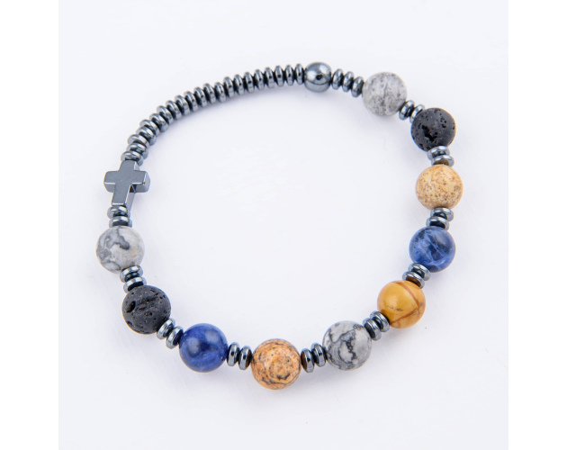 Bransoletka Różaniec z Kamieni