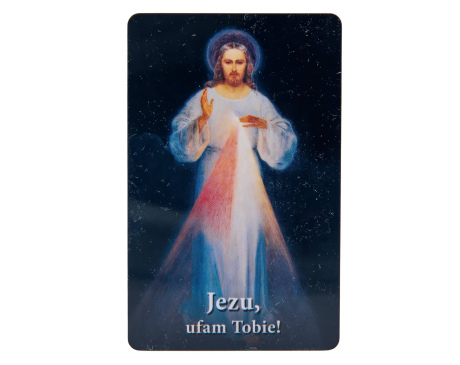 Karta z modlitwą - Jezus Miłosierny