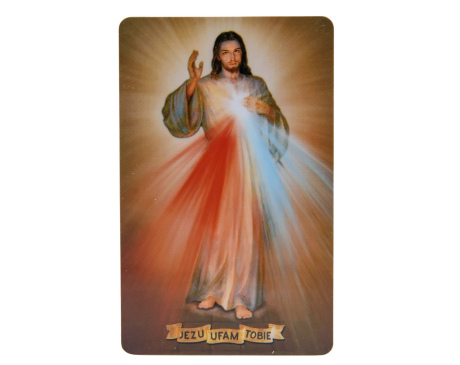 Karta z modlitwą - Jezus Miłosierny