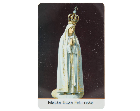 Karta Z Modlitwą - Matka Boża Fatimska