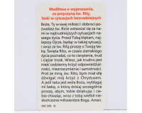 Karta Z Modlitwą - Święta Rita