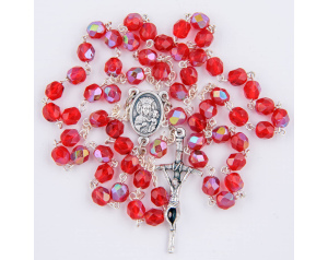 Różaniec kryształkowy czerwony