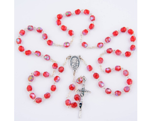 Różaniec kryształkowy czerwony