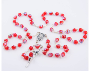 Różaniec kryształkowy czerwony