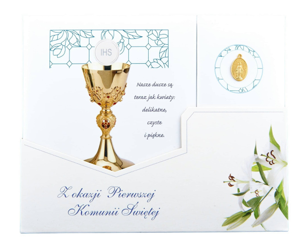 Pamiątka Pierwszej Komunii Świętej Witraż