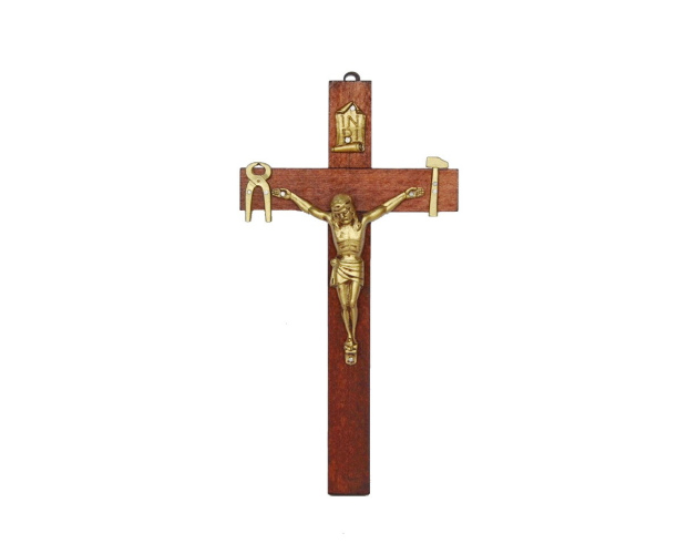Krzyż Saletyński 21 cm brązowy
