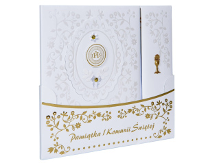 Pamiątka I Komunii Świętej Składana Złota