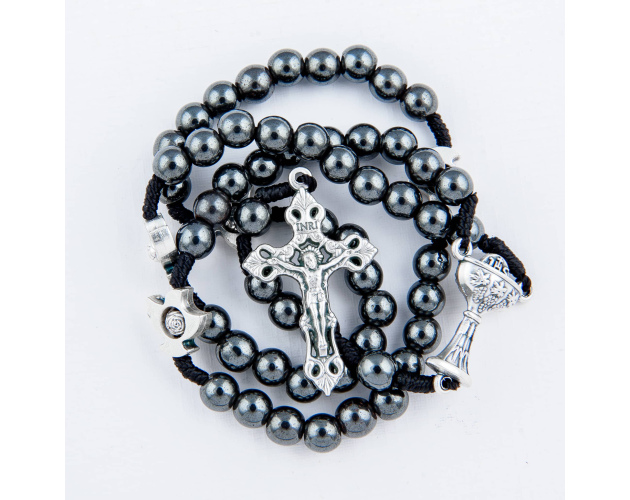 Różaniec Komunijny Dla Chłopca Hematyt