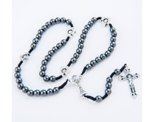 Różaniec Komunijny Dla Chłopca Hematyt