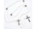 Różaniec Komunijny dla dziewczynki Perła Biały