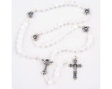 Różaniec Komunijny dla dziewczynki Perła Biały