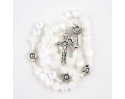 Różaniec Komunijny dla dziewczynki Perła Biały