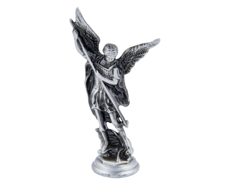 Figurka Metalowa Michała Archanioła Oxydowana