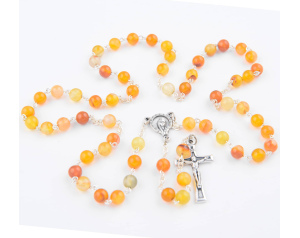 Różaniec Agat Karneolowy 6 mm