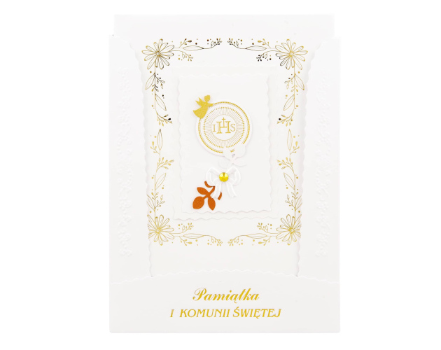 Pamiątka Pierwszej Komunii Świętej Listek