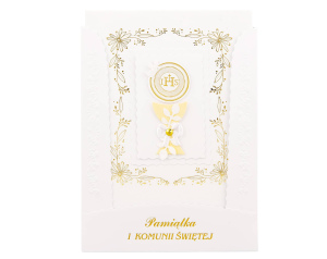 Pamiątka Pierwszej Komunii Świętej Kielich Złoty