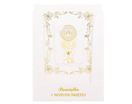 Pamiątka Pierwszej Komunii Świętej Kielich Złoty