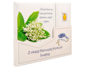 Pamiątka Pierwszej Komunii Świętej Niebieska