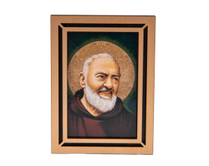 Obrazek religijny Mały z podstawką o.Pio