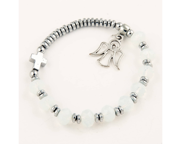 Bransoletka Komunijna 10 Dla Dziewczynki Kryształki