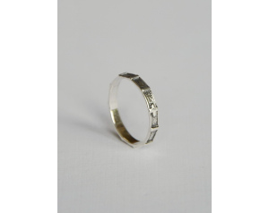 Różaniec obrączka srebrna 925 na palec - 1,3g