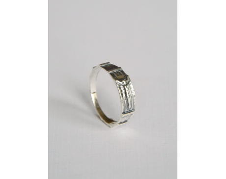 Różaniec obrączka srebrna 925 na palec - 1,4g