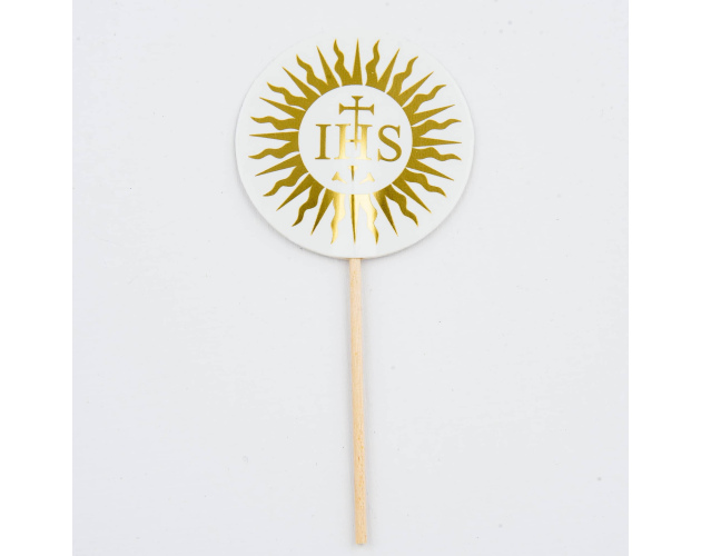 Toppery na tort komunijny babeczki Komunia Święta IHS 6szt