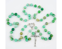 Różaniec z Kamieni Naturalnych 8 mm – Zielony, Ręcznie Robiony na Prezent