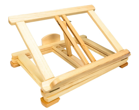 Pulpit drewniany jasny potrójny