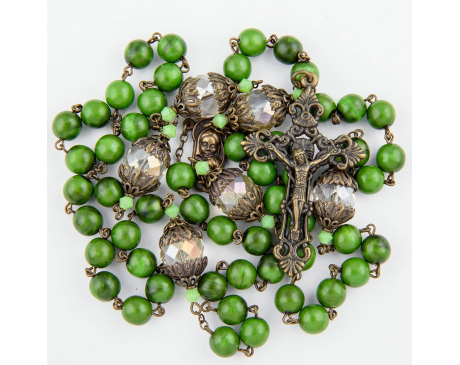 Różaniec Antyk Zielony