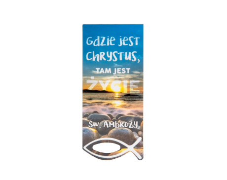 Zakładka magnetyczna do książki z cytatem o Jezusie
