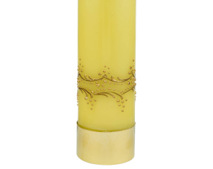 Świeca ołtarzowa olejowa żółta łezki