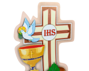Emblemat na Boże Ciało Krzyż z Winogronem (Komplet 5 szt.) - Symbol Eucharystyczny, Dekoracja
