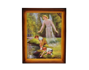 Obrazek Anioł Stróż z dziećmi nad wodą 30x40