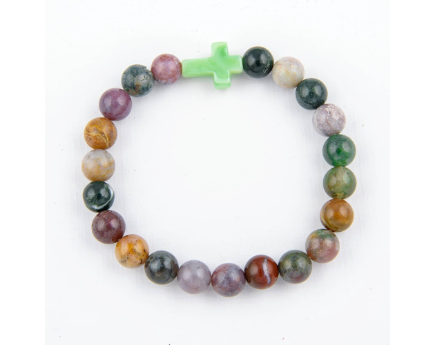 Różaniec Bransoletka z Kamienia Zielona