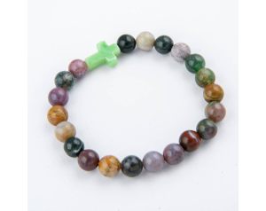 Różaniec Bransoletka z Kamienia Zielona