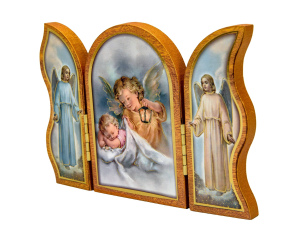 Obrazek Tryptyk Aniołek Latarenka