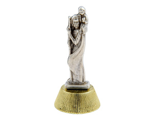 Figurka Metalowa święty Krzysztof do samochodu