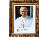 Obraz religijny Papież Leon XIV w ozdobnej ramce