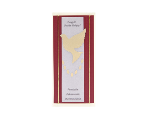 Karnet Pamiątka Bierzmowania Przyjdź Duchu Święty!