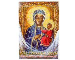 Kalendarz ścienny katolicki na 2026 rok z Matką Bożą Jasnogórską