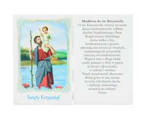 Obrazki ze świętym Krzysztofem, patronem kierowców