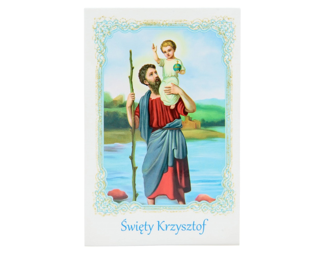 Obrazki ze świętym Krzysztofem, patronem kierowców