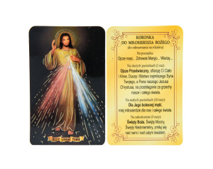 Karta Modlitewna Jezus Miłosierny
